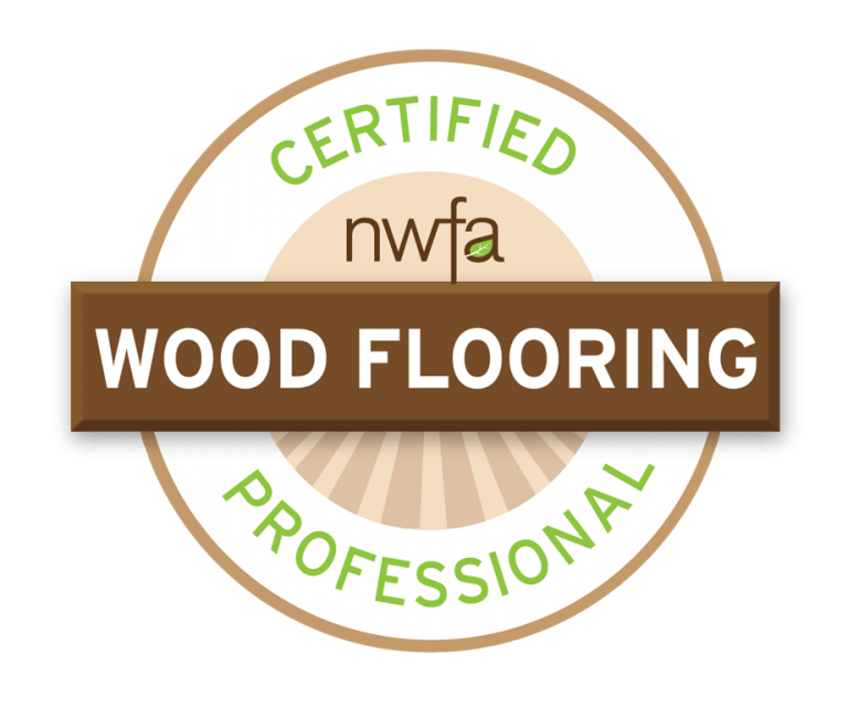 NWFA certified wood flooring professional badge